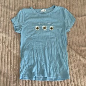 blue oopsie daisy top